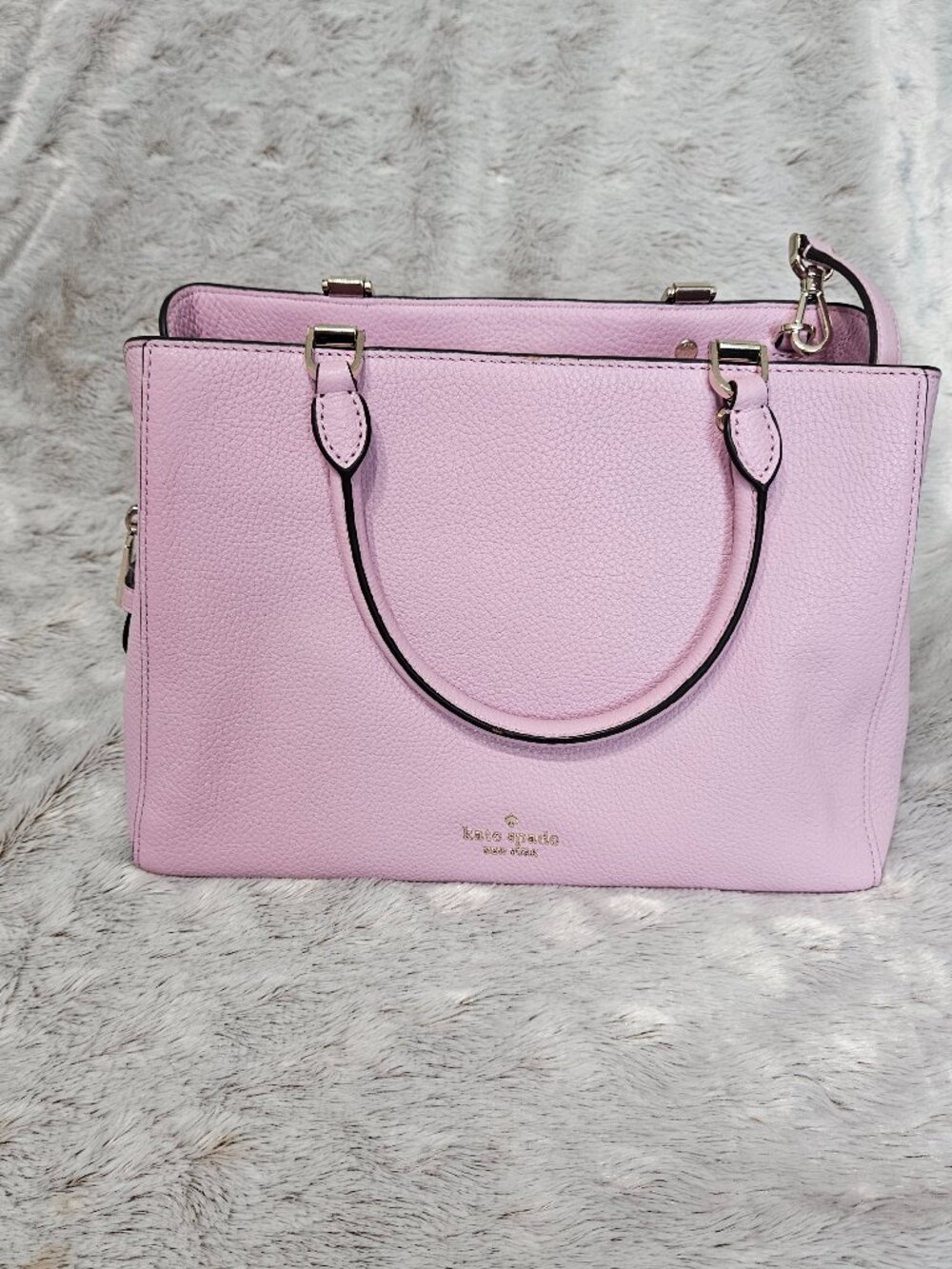 Kate Spade Leila MedIUM Pink Triple Compartment Crossbody Handbag {#817-1}